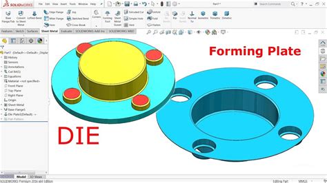 sheet metal forming solidworks|solidworks form tool tutorial.